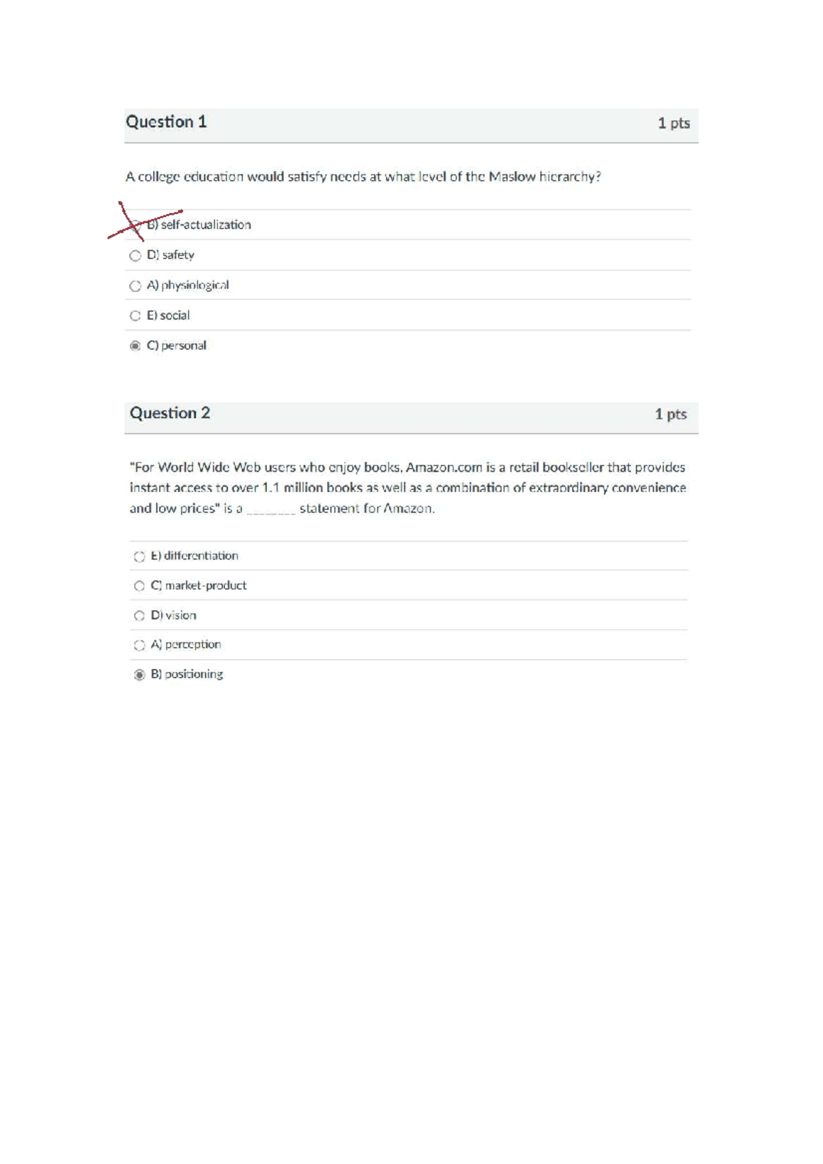 Revision Quiz 3 - Business Concepts and Analysis - Studocu