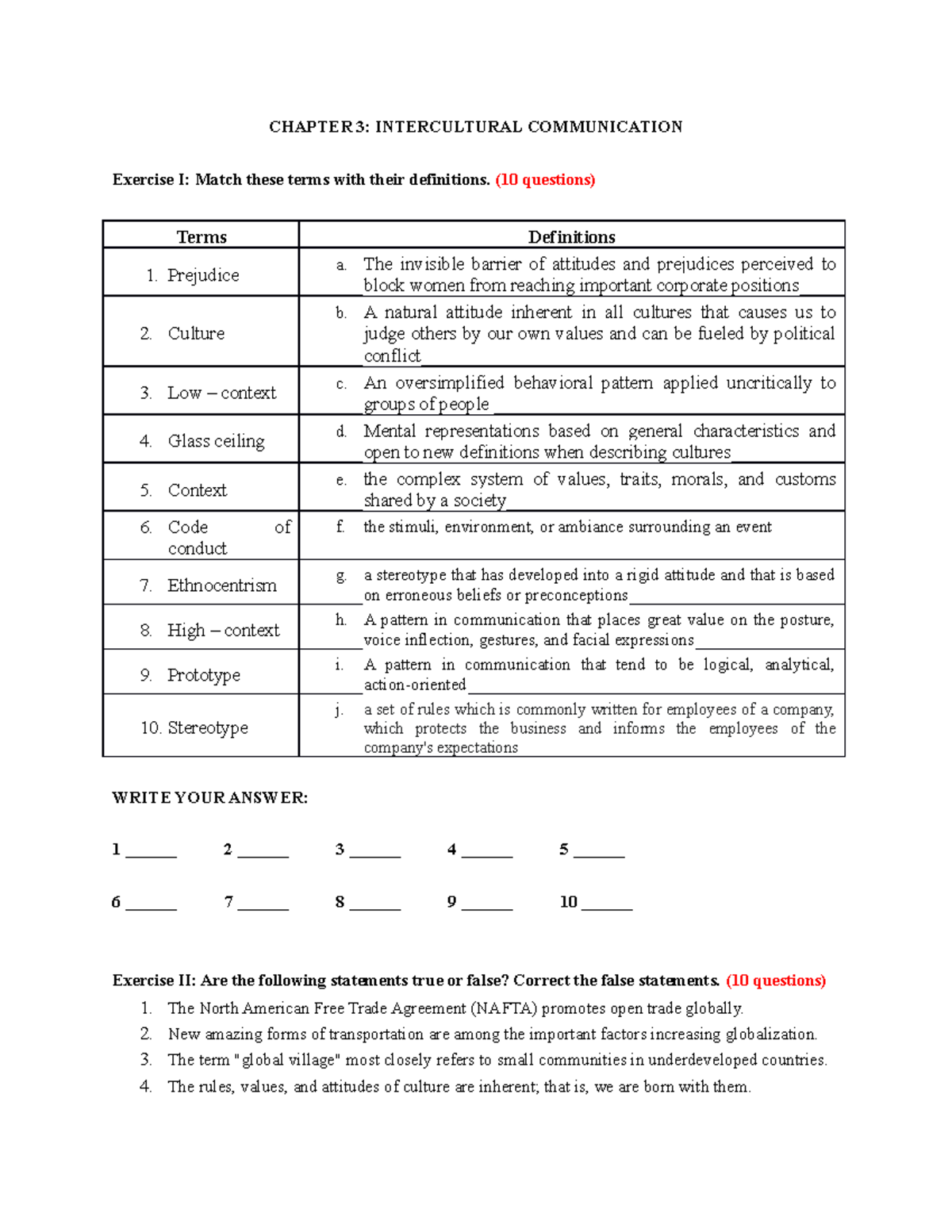 Chapter 3 - Intercultural Communication Notes (IC 101) - Studocu