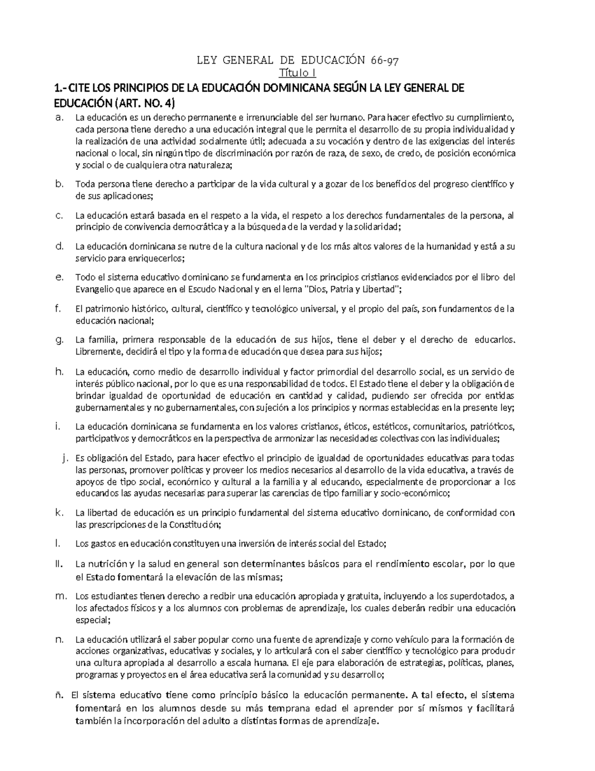Análisis de la Ley General de Educación 66-97 en la República ...