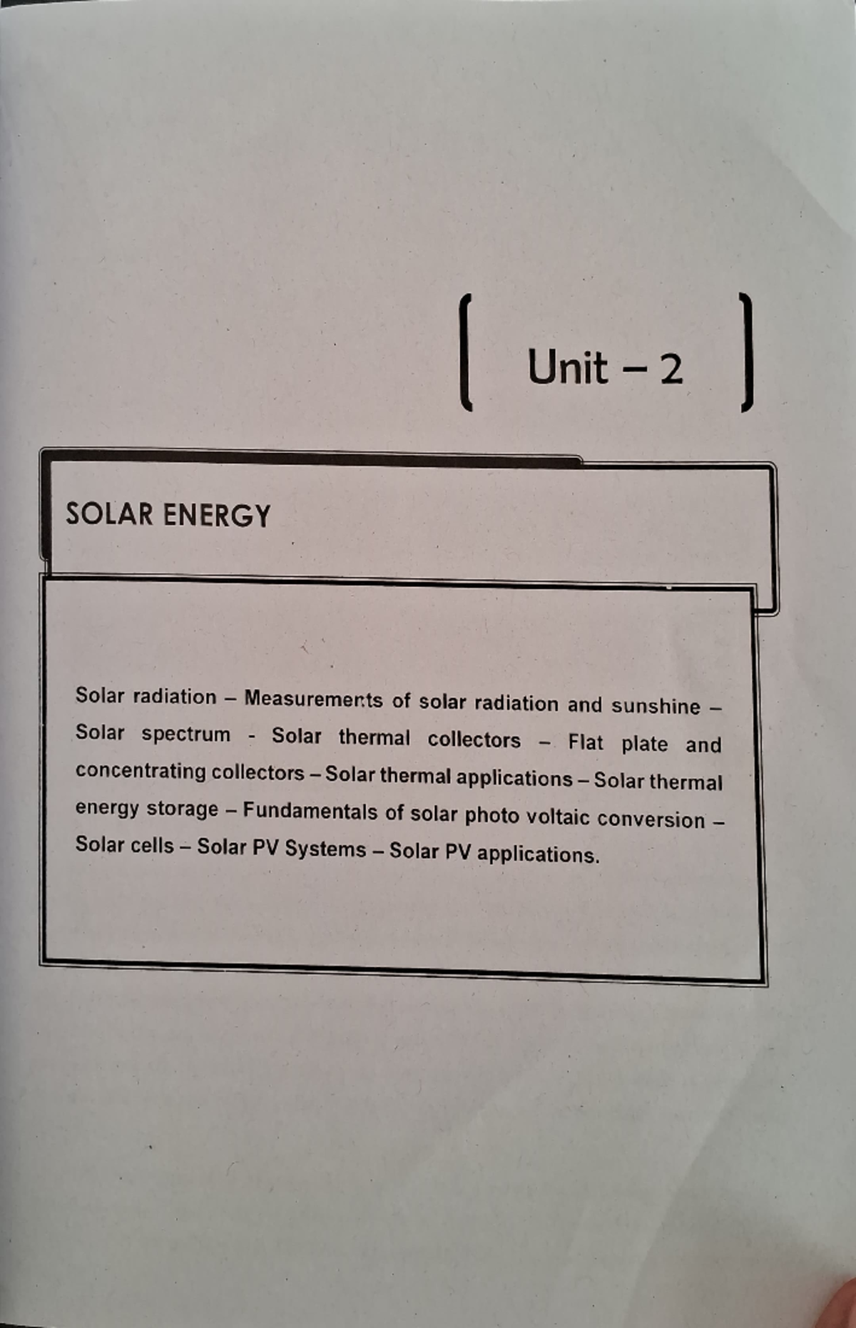RET 2 - Solar Energy Concepts and Applications Study Notes - Studocu