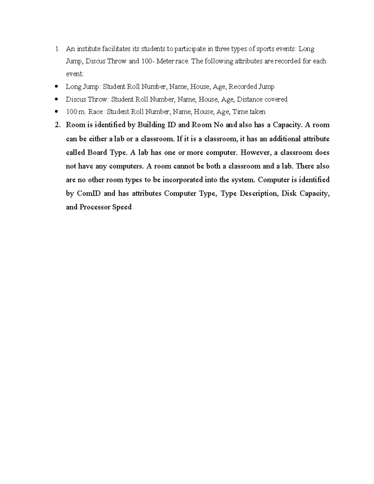 Chapter 03 Assignment 1 - 1. An institute facilitates its students to ...