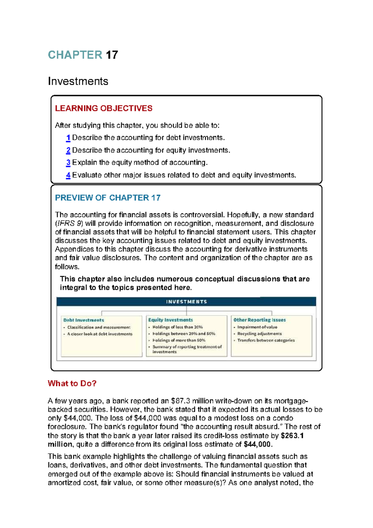 CHAPTER 17 Investments: Accounting for Debt and Equity Investments ...