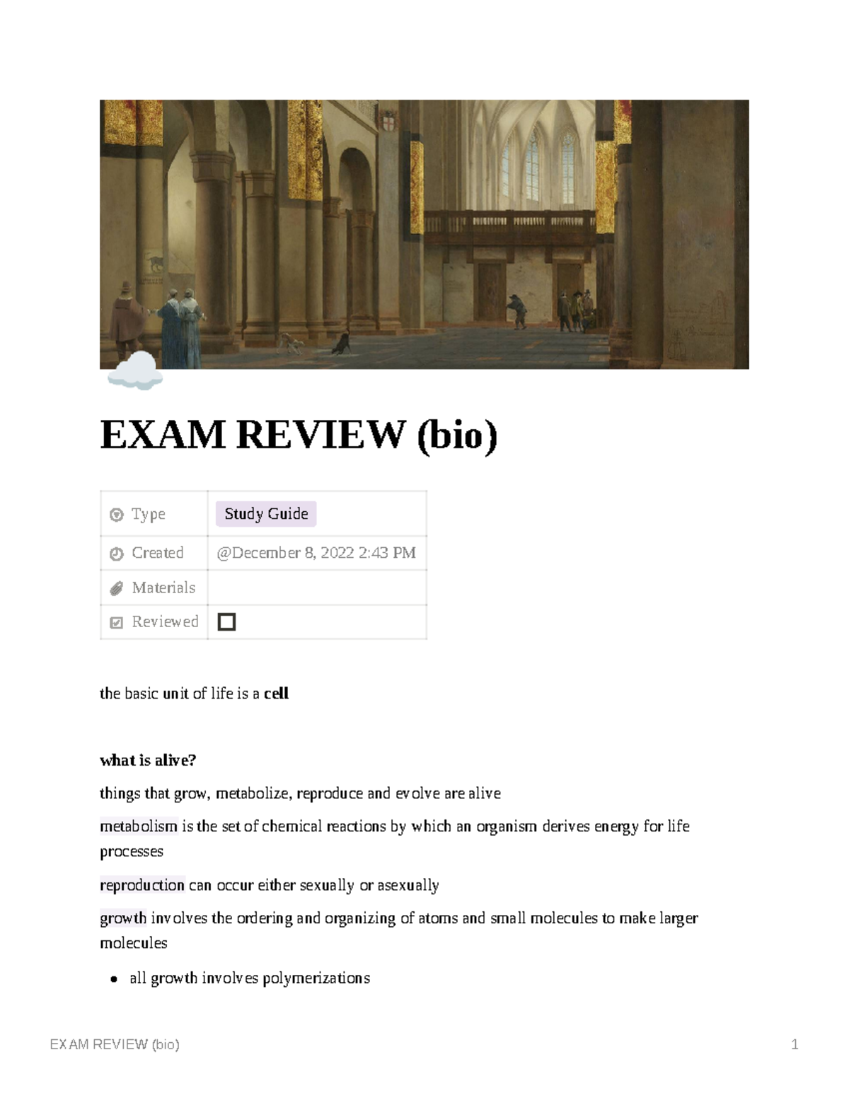 BIO 101 Final Exam Review: Key Concepts in Life Science - Studocu