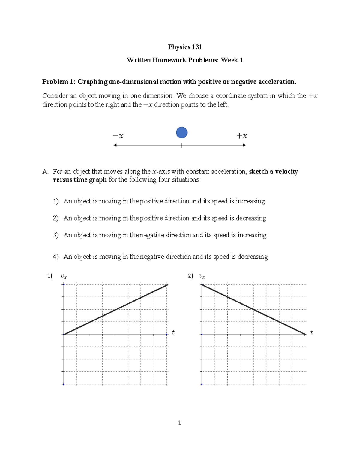 Homework 1 part 2 230117 232354 - Physics 131 Written Homework Problems ...