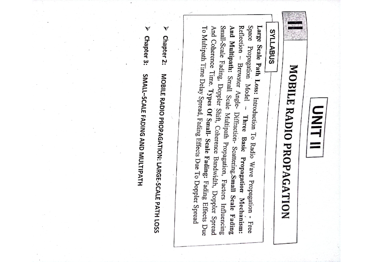 3. WC UNIT -2 - Wireless communication - WIRELESS COMMUNICATION - Studocu