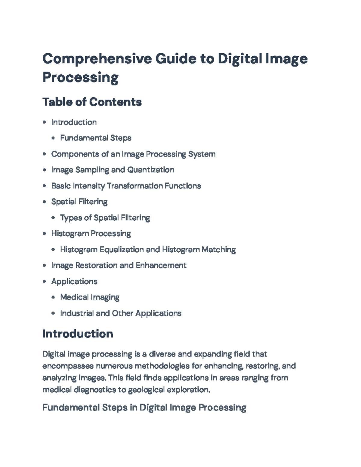 Digital Image Processing: Comprehensive Guide and Key Applications ...