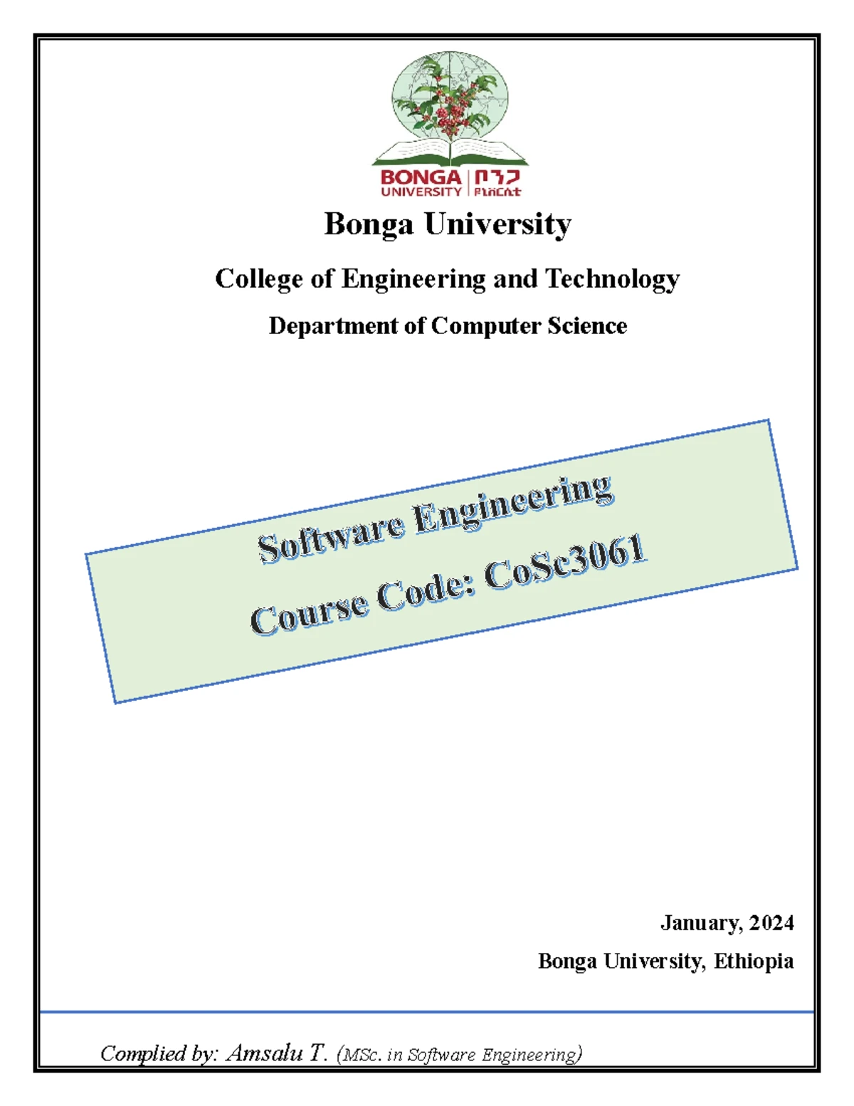 COSC 6101: Software Project Management Course Outline and Details - Studocu