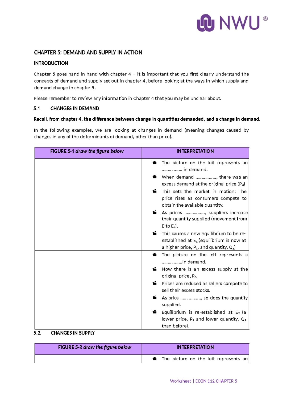 Chapter 5: Demand and supply in action - ECON 112 notes - Studocu