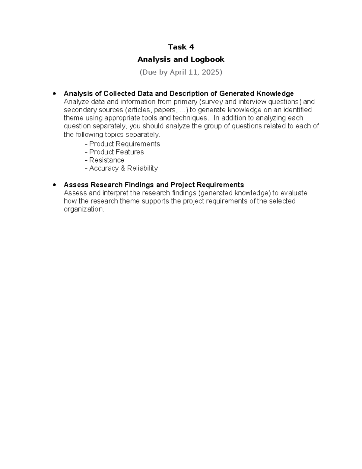 Task 4 Analysis Report Logbook: Data Insights & Findings - Studocu