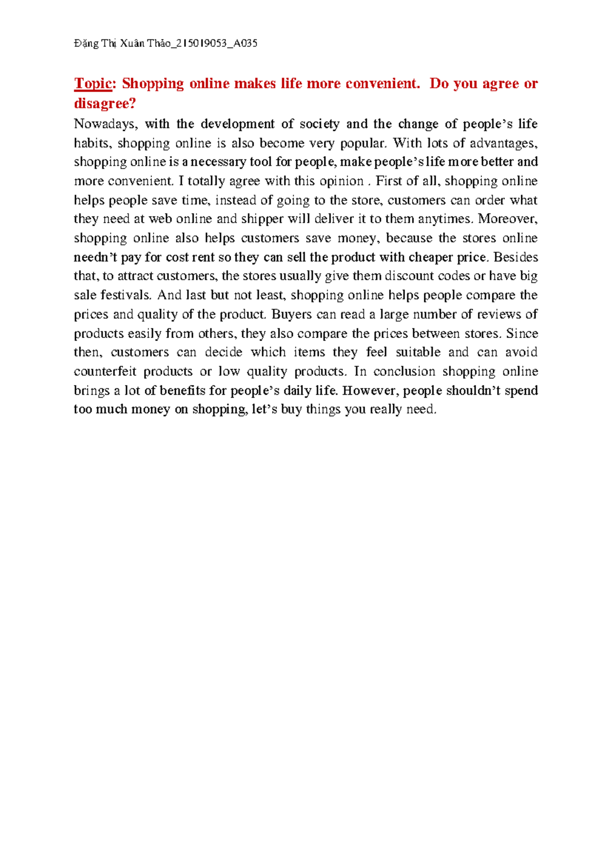 Writing gep 3 Writing gep 3 Writing gep 3 - Đặng Thị Xuân Thảo ...