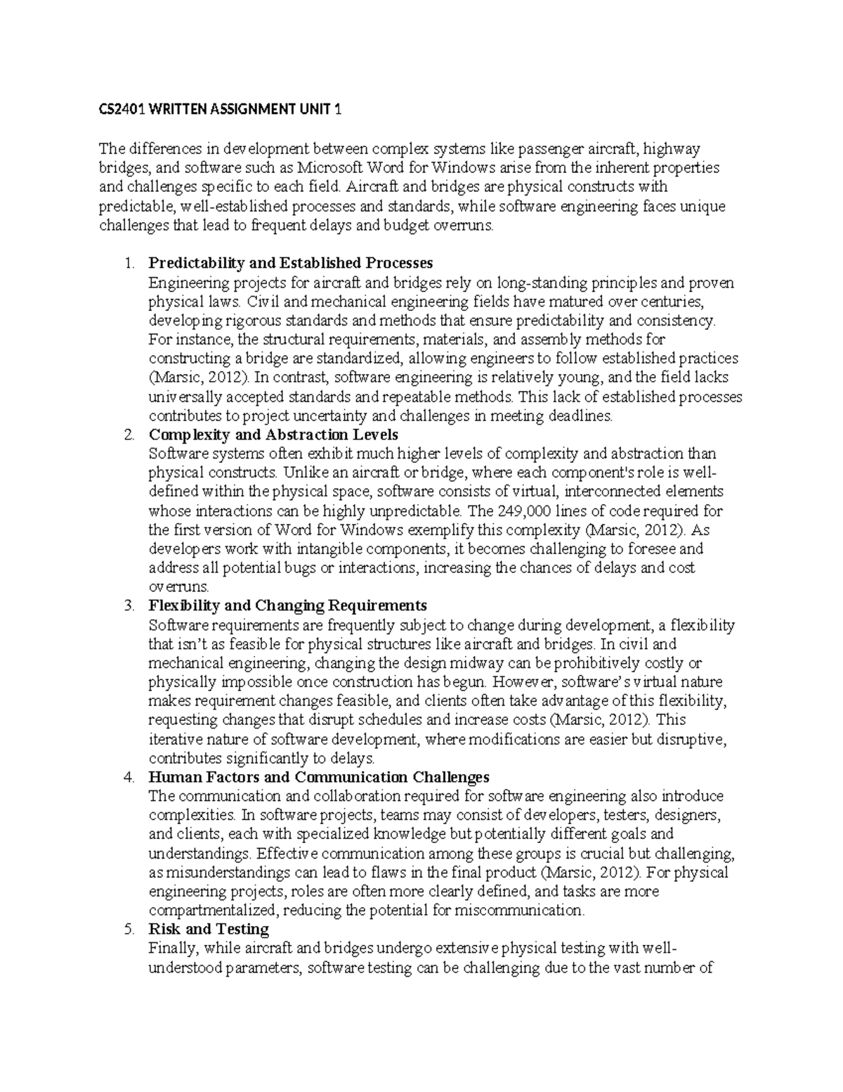Written assignment - CS2401 WRITTEN ASSIGNMENT UNIT 1 The differences ...