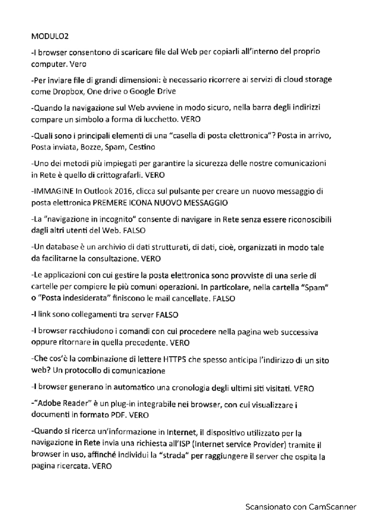 risposte corso ica eduiss modulo a
