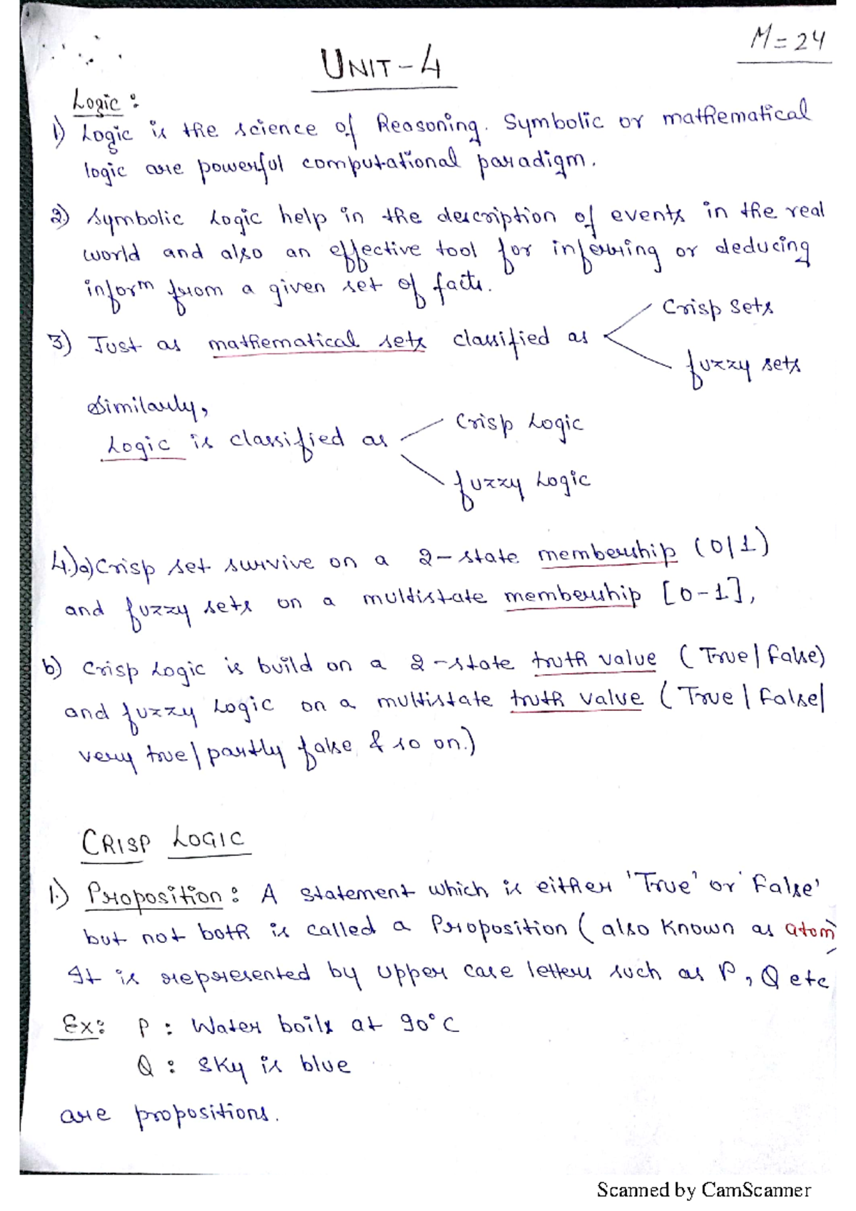 Soft Computing Unit 4 Notes: Logic, Inference, and Fuzzy Systems - Studocu