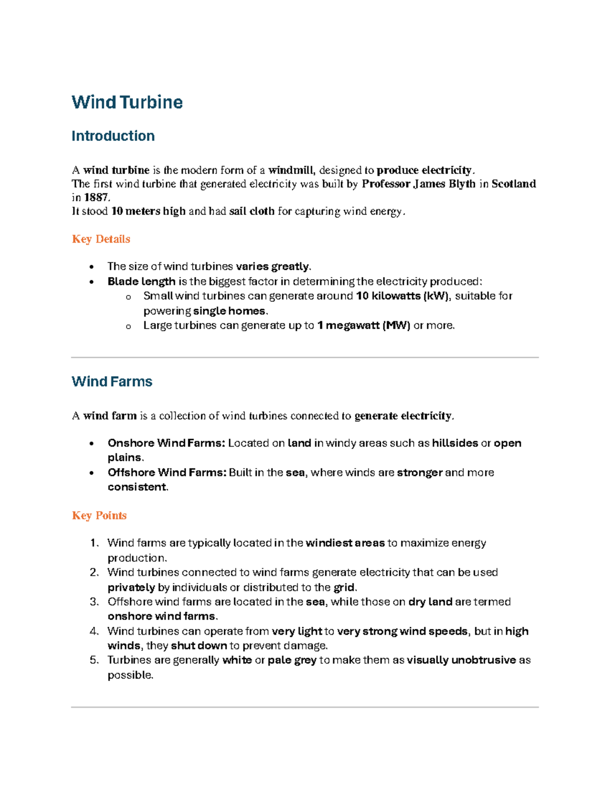Wind Turbine Lecture Notes (F) - Key Concepts and Applications - Studocu