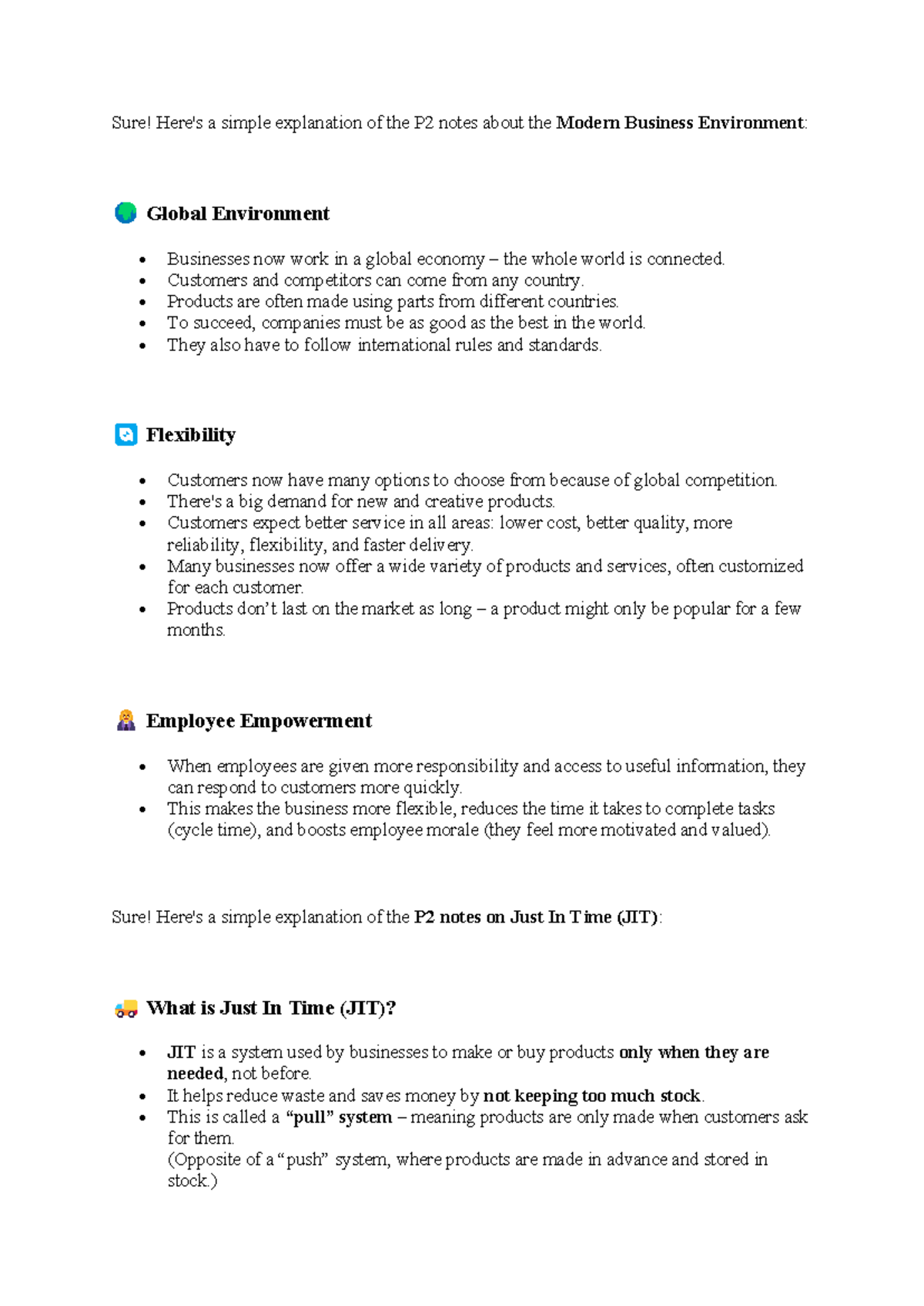 P2 C2 - Notes on Modern Business Environment & Key Management Concepts ...