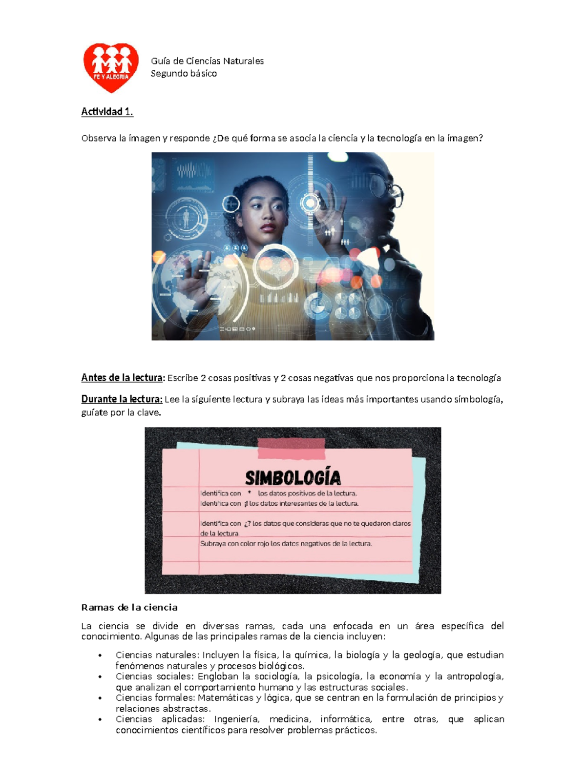Guía de Ciencias Naturales 2do Básico: Actividades y Lecturas ...