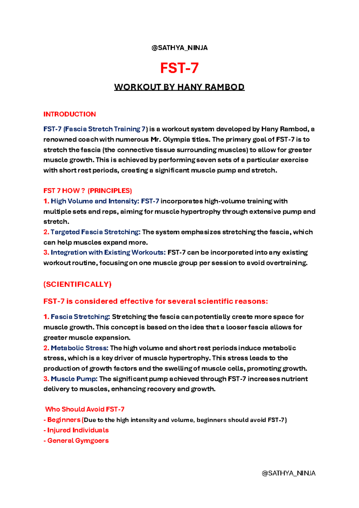 FST-7 Muscle Building Course: Hany Rambod's Fascia Stretch Training ...