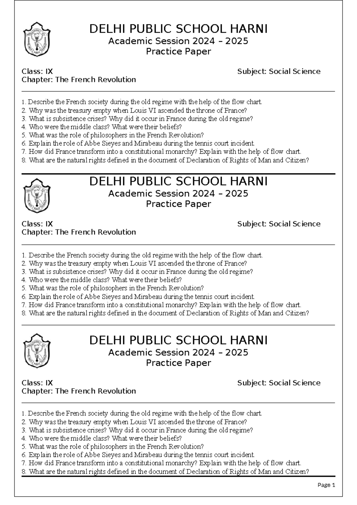 Doc 1714809305407 - Shhehe - DELHI PUBLIC SCHOOL HARNI Academic Session ...