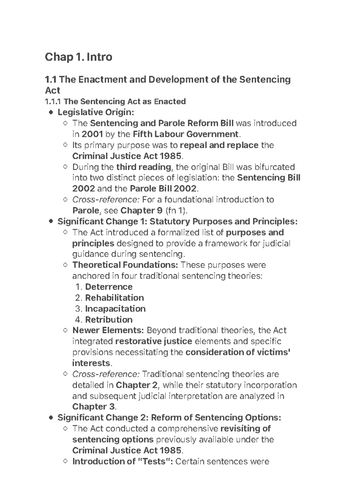 Sentencing Theory in NZ: Chapter 1 - Introduction to the Sentencing Act ...