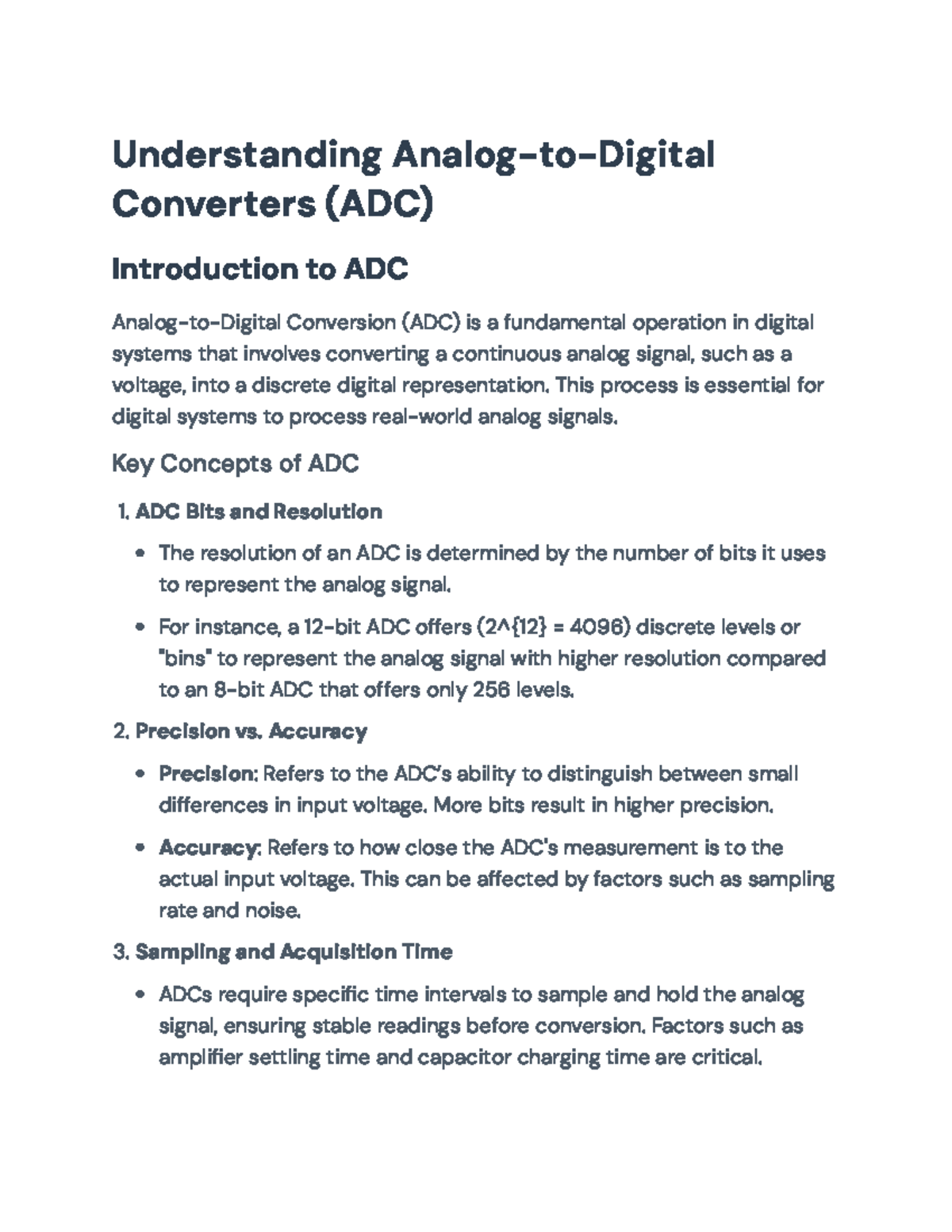Understanding ADC: Key Concepts & Applications in Digital Systems ...