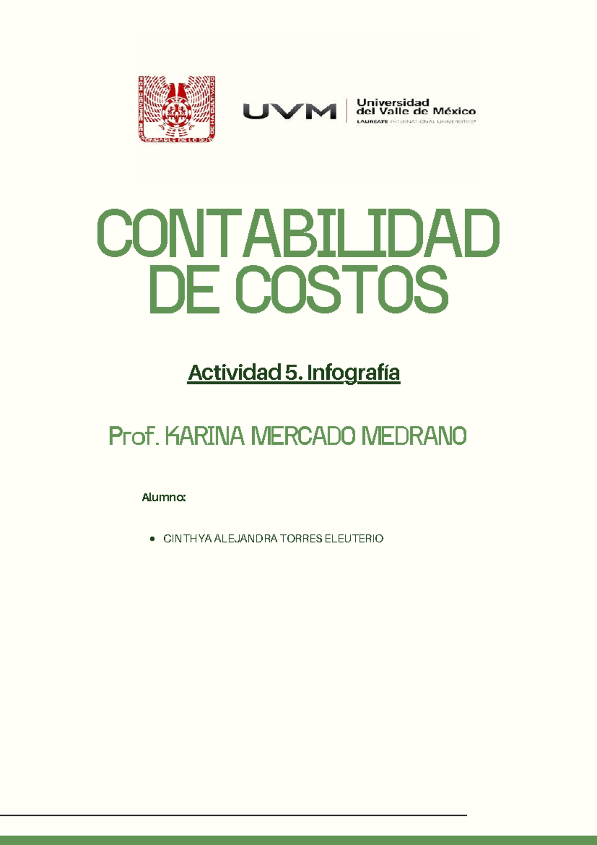 A5 CATE - Infografía sobre Contabilidad de Costos y Producción - Studocu