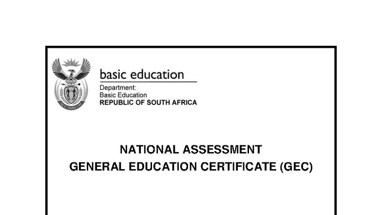 Grade 9 Natural Sciences GEC 2023 Pilot Study Test Document - Studocu