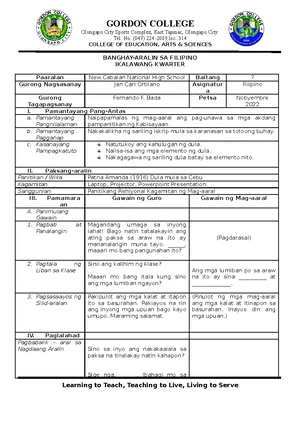 Es P 5 - ESP EXAM - PANREHIYONG IKAAPAT NA MARKAHANG PAGSUSULIT ...