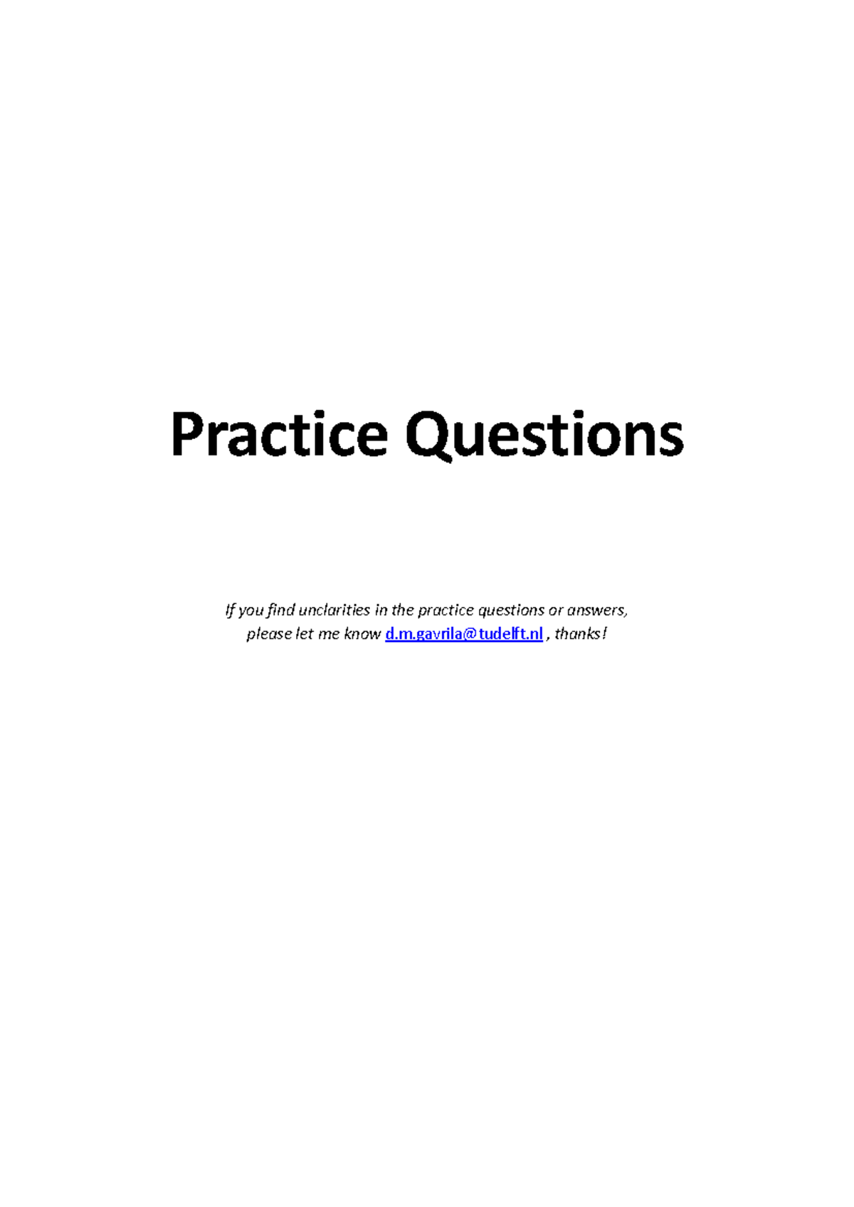 MP IV Practice Questions & Answers on Sensor Technologies - Studeersnel