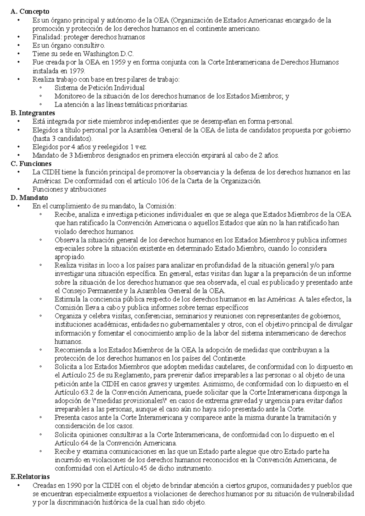 CIDH: Funciones y Mandato de la Comisión Interamericana de Derechos ...