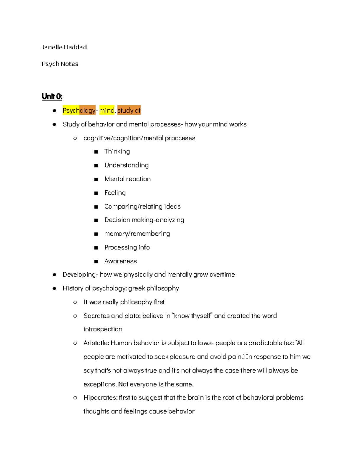 AP Psychology Notes: Concepts, Research Methods, and Perspectives - Studocu