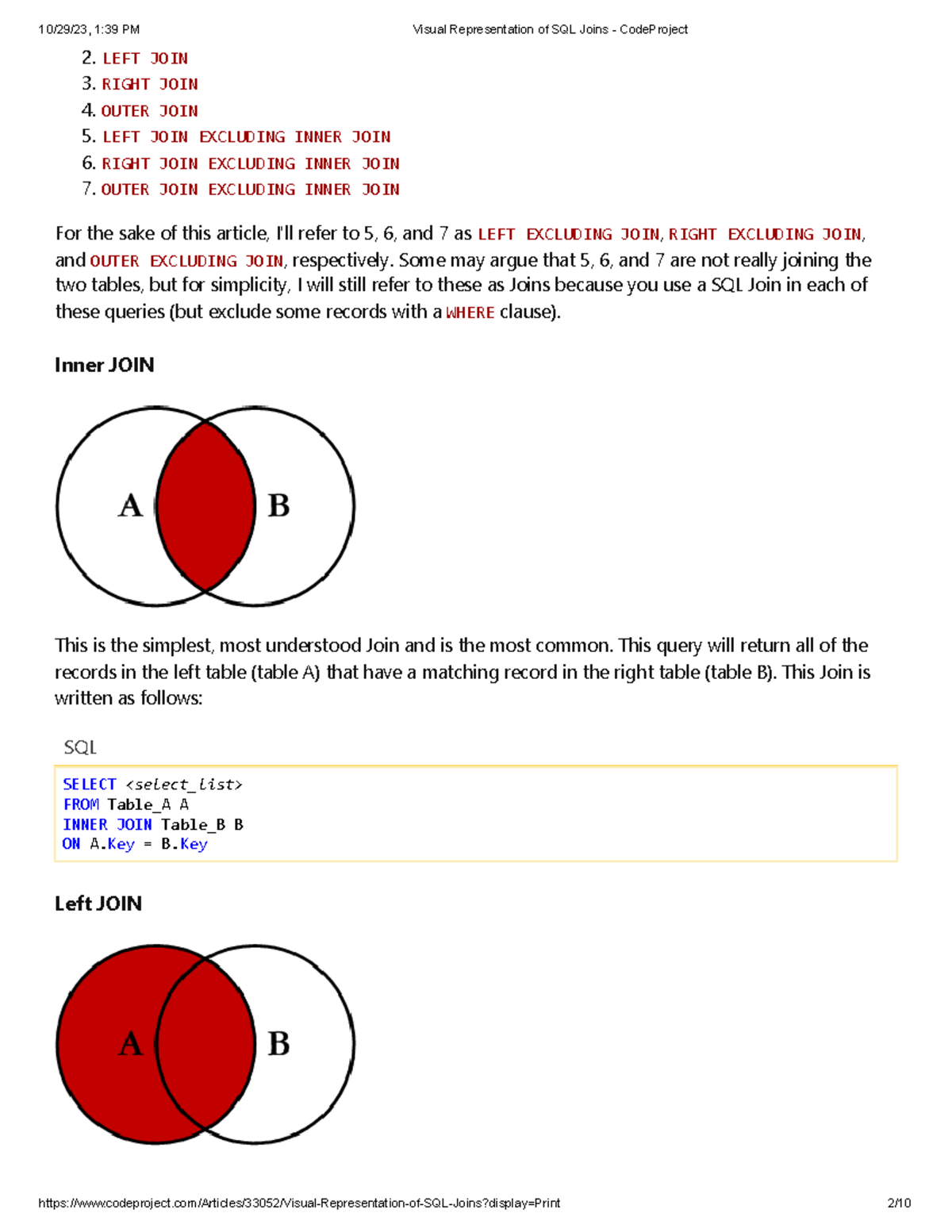 SQL Joins Explained: LEFT, RIGHT, INNER, OUTER Joins Guide - Studocu
