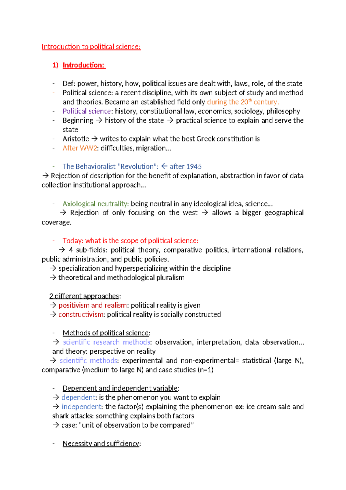 Political Science 101: An Introductory Overview and Key Concepts - Studocu