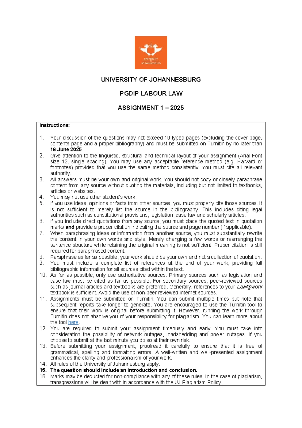 MRL3701 Final Exam Case Law Analysis - May 23, 2025 - Studocu