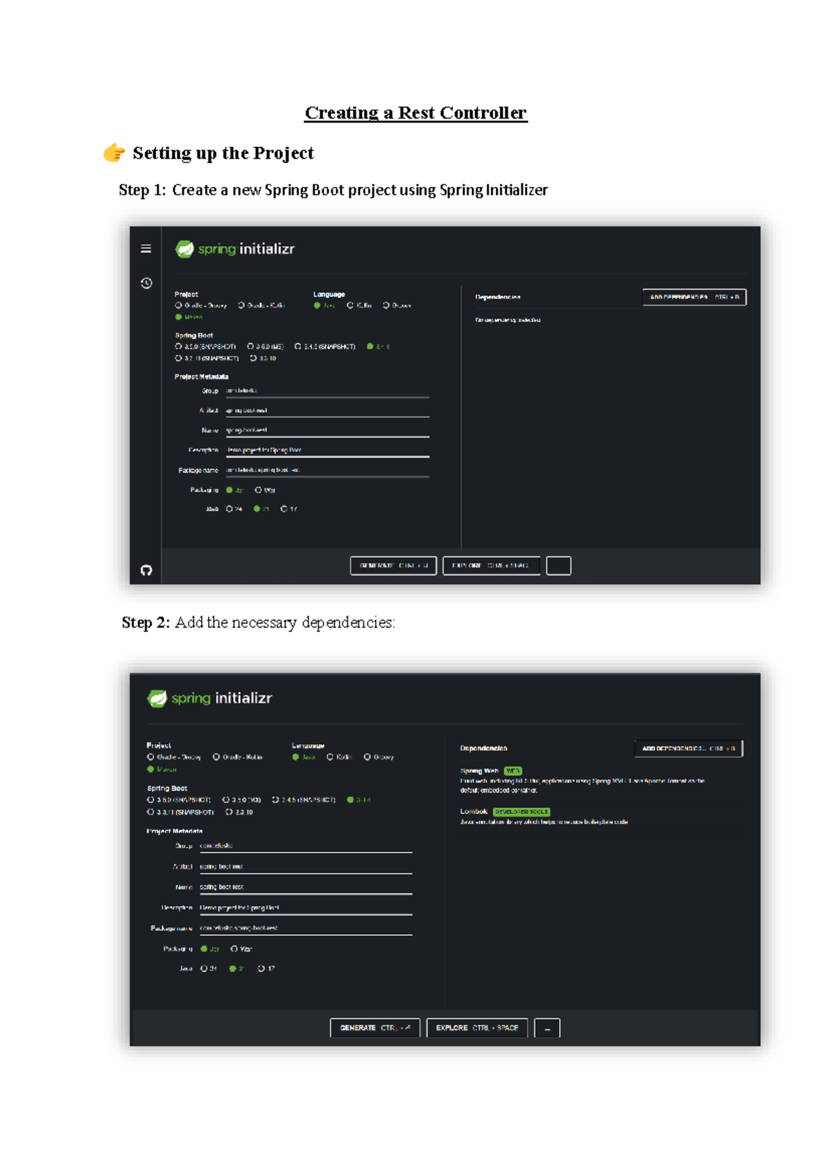 Creating a REST Controller in Spring Boot: Step-by-Step Guide - Studocu