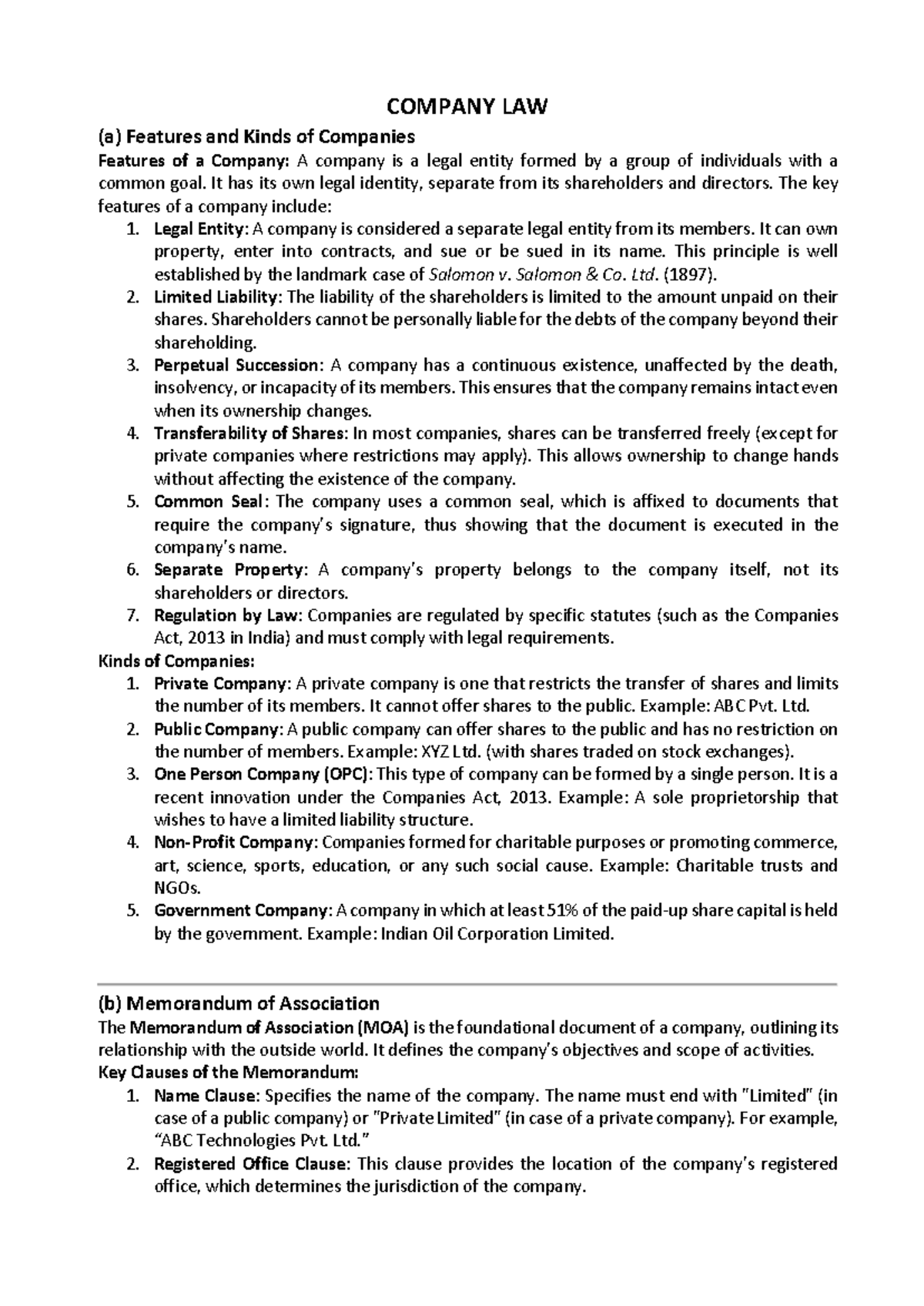 COMPANY LAW (CL-101): Understanding Prospectus - Types & Regulations ...
