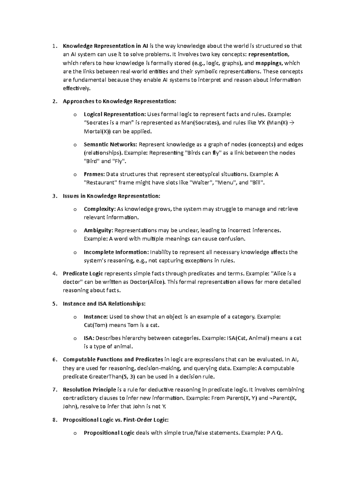 AI Assignment 2 Knowledge Representation - Thumb 1200 1696 