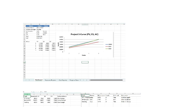 SPM3 Dashboard: Project Status and Resource Reports - Studocu