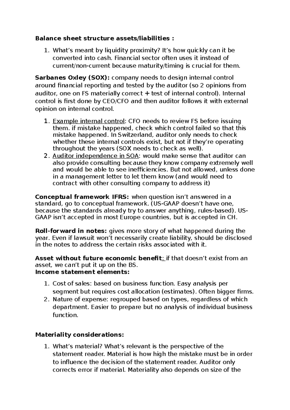 CFO Questions on Financial Reporting and Internal Controls (FIN 301 ...