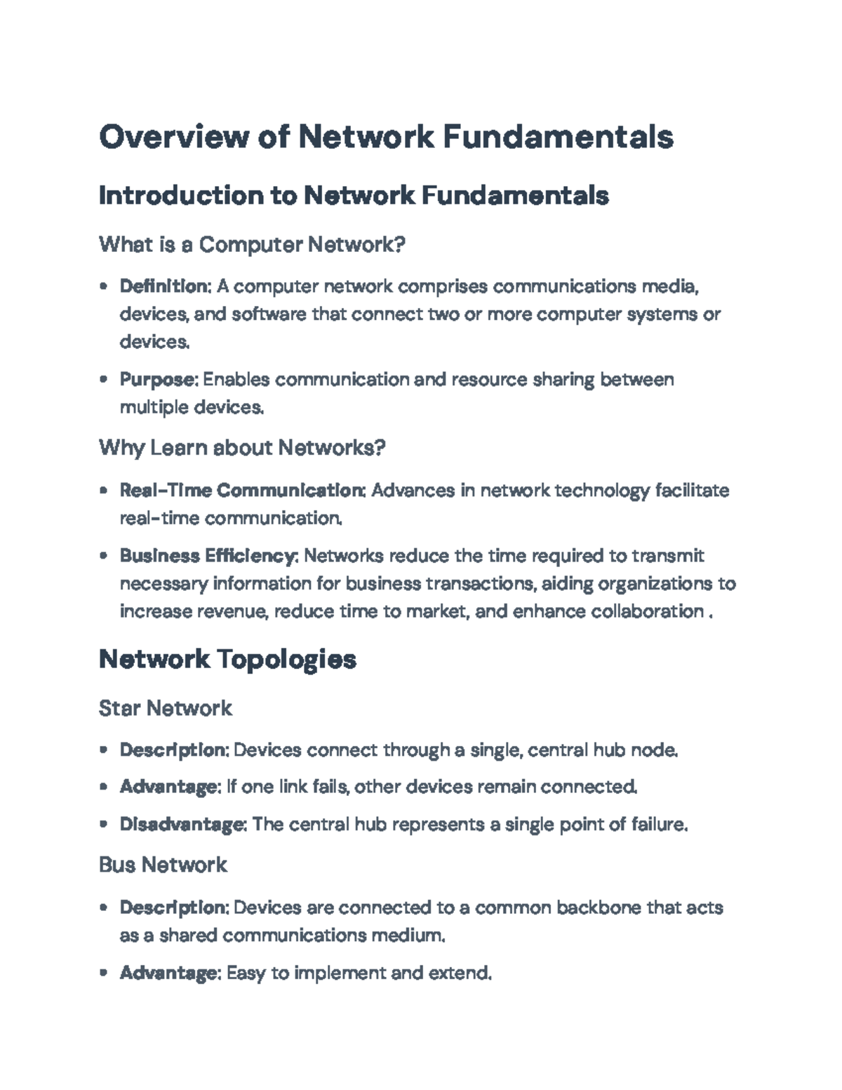 Introduction to Network Fundamentals: Types and Technologies Overview ...