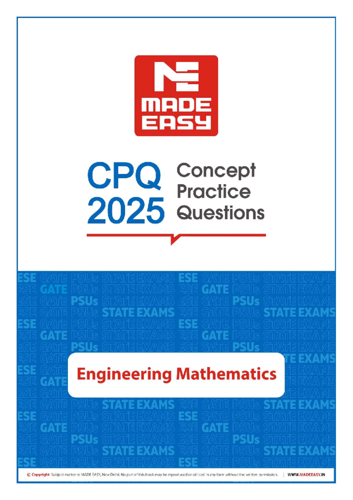 EM - CPQ 2025 Complete Practice Questions for Engineering Mathematics ...