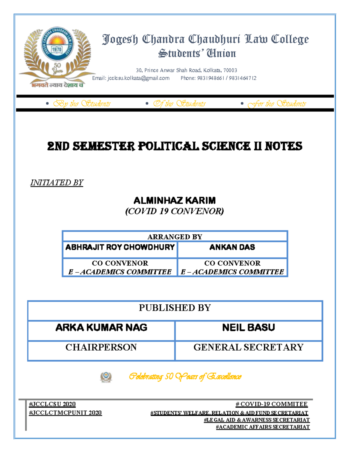 BA LLB 2nd Sem Political Science II: Presidential vs. Parliamentary ...