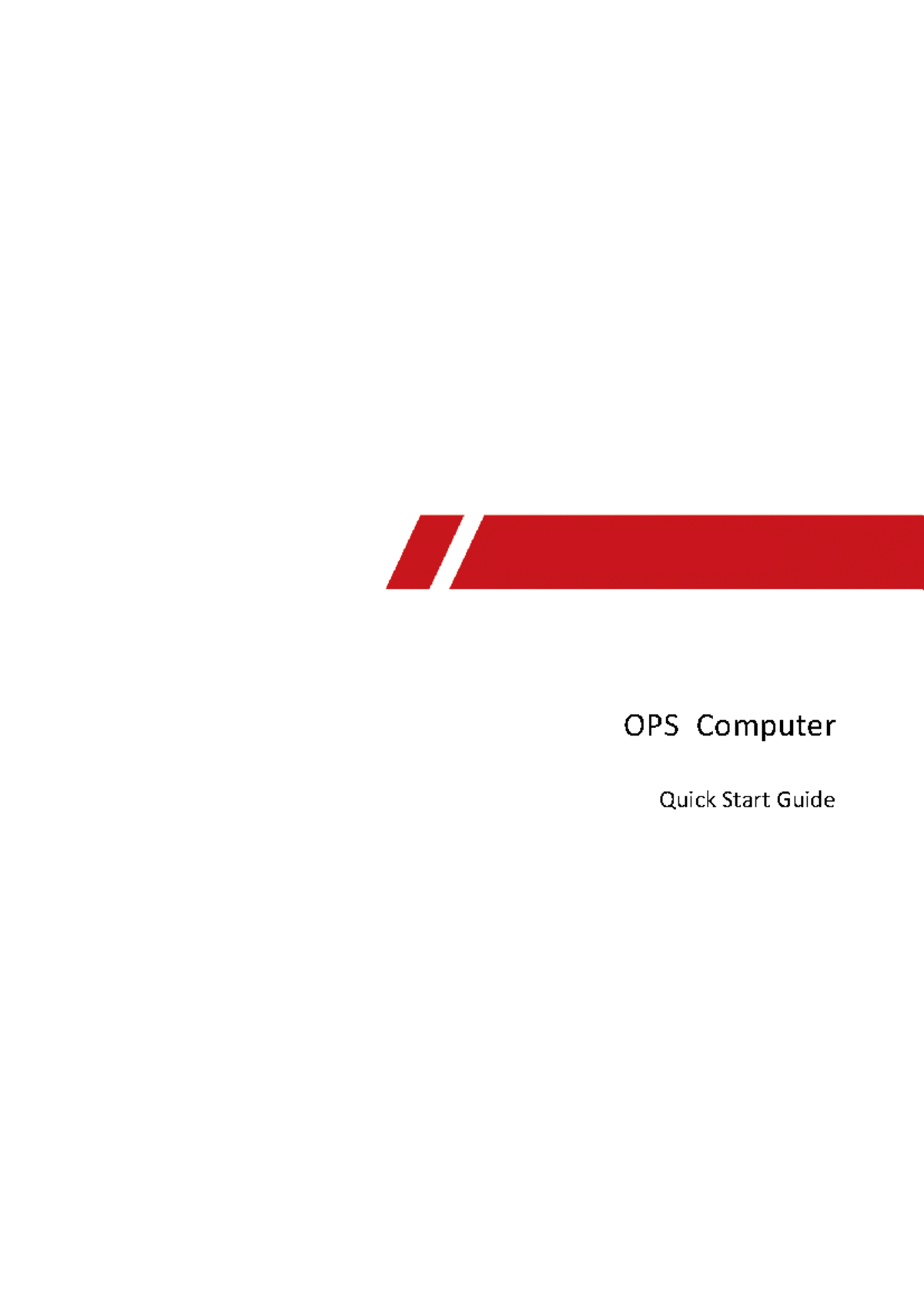 UD20965 N-B Multilingual Quick Start Guide for OPS Computer - Studocu
