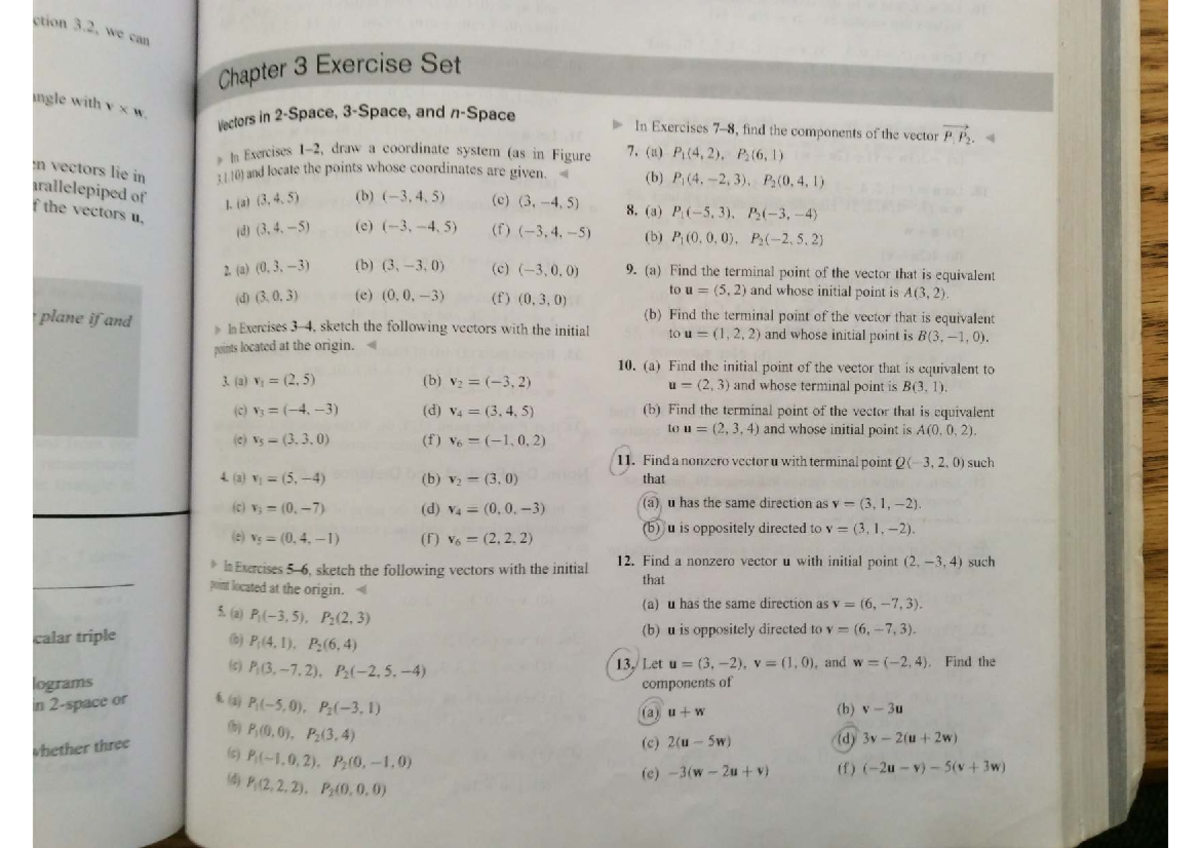 Addition Tut Questions Chapter 3: Exercise Set and Solutions - Studocu