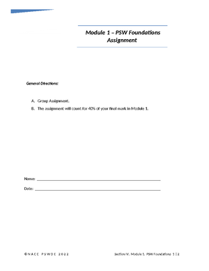 Module 3 Review Final - PSW - MODULE 3 REVIEW (Prepared By: Salia Magno ...