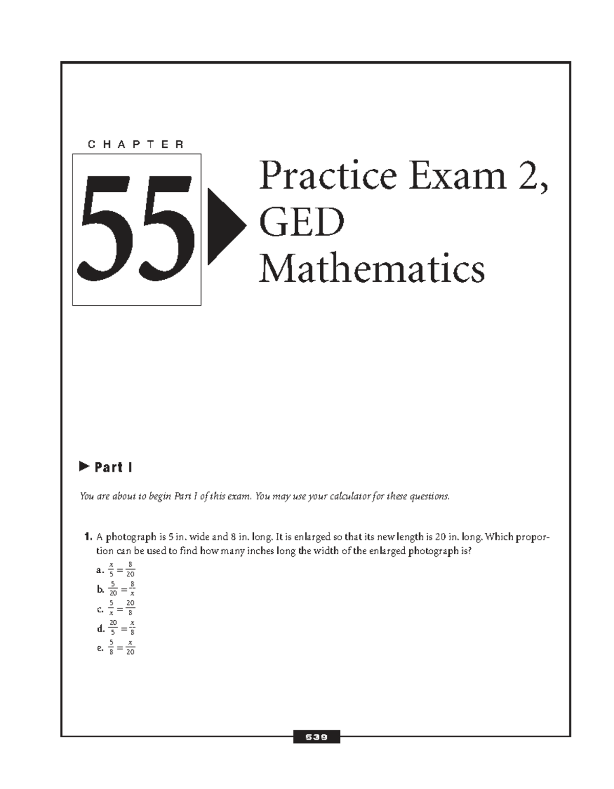 GED Mathematics Practice Exam 2: Questions & Answers - Studocu