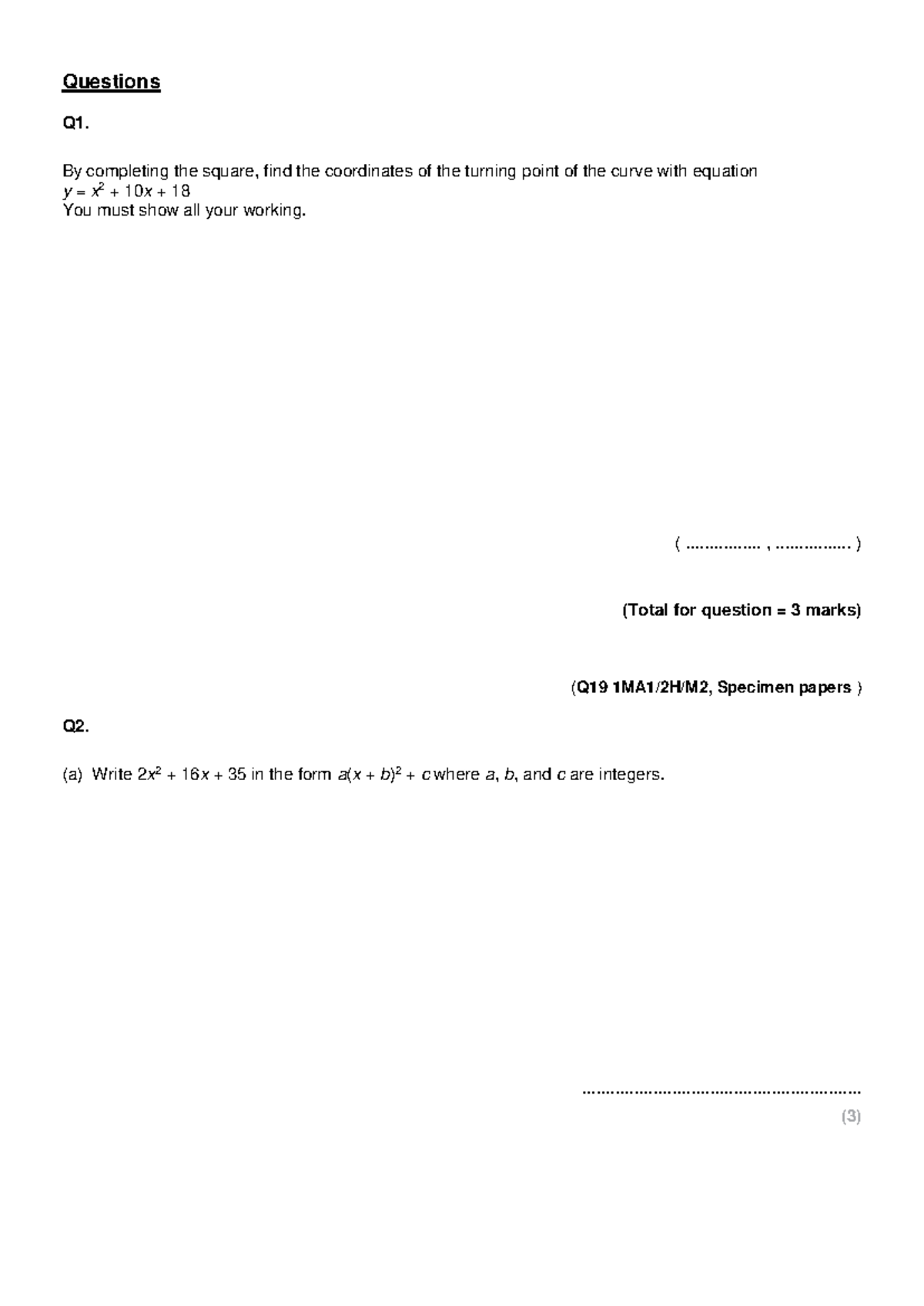 Grade 9 Advanced Algebra: Turning Points & Simplification Techniques ...