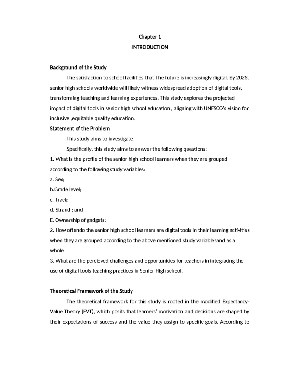 PR2 - Defense Format 2024: Chapter 1 & 2 Overview and Methodology - Studocu