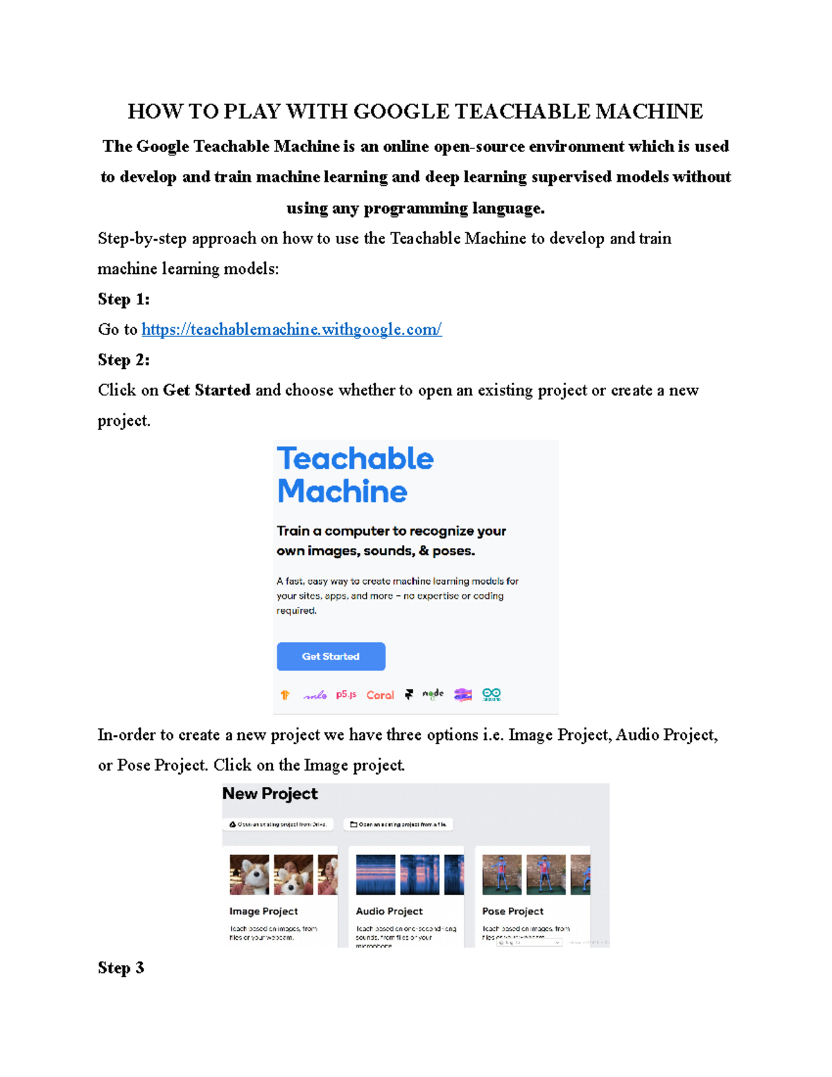Practical 02 Google Teachable Machine - HOW TO PLAY WITH GOOGLE ...