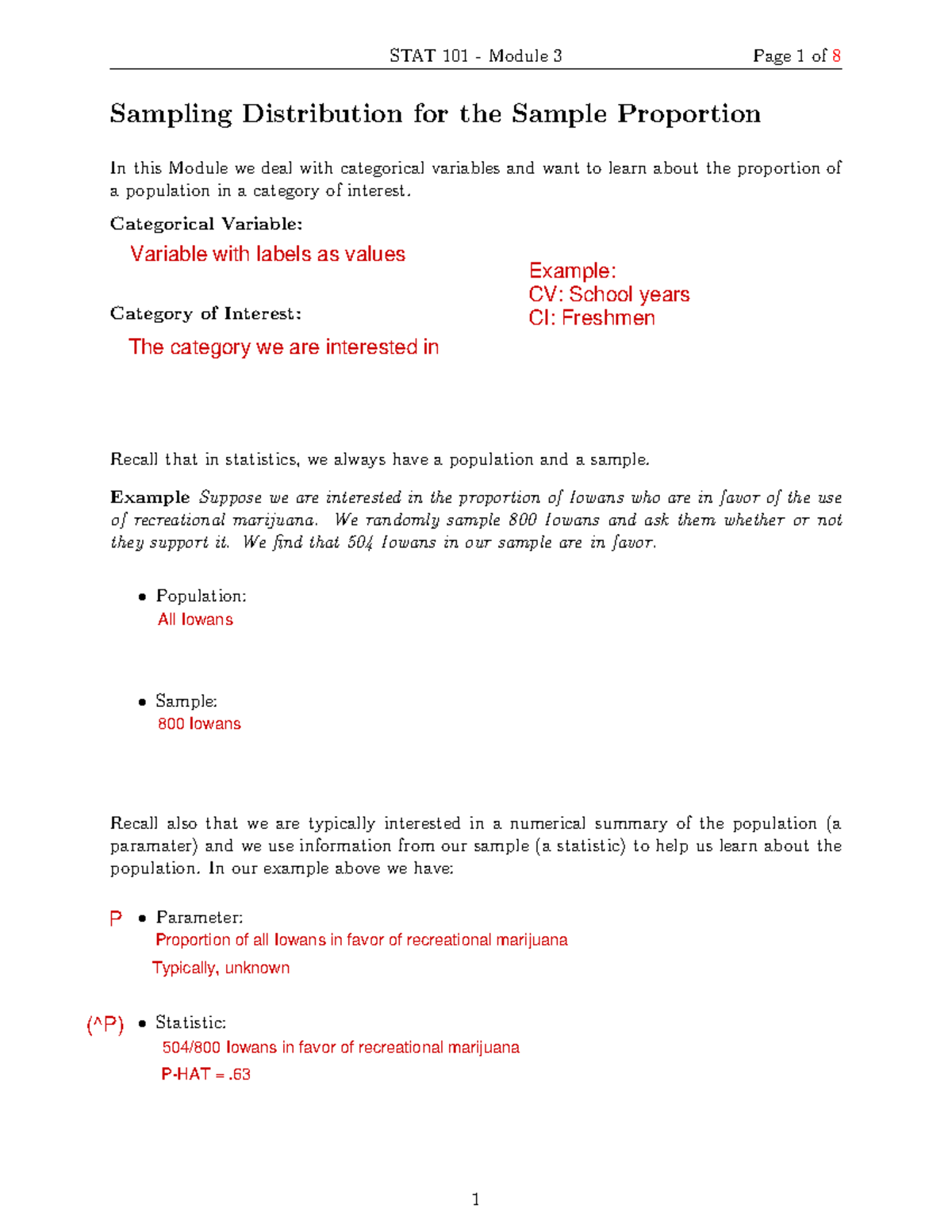 Lecture 12 (Module 3A): Understanding Sampling Distribution of Sample ...