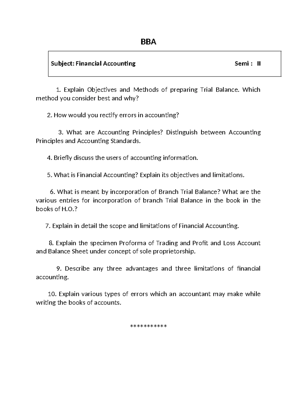 BBA 204 Final Exam Notes on Indian Economic Scenario - Studocu